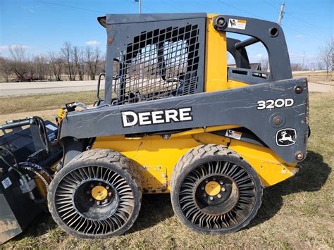 foam fill tires skid steer john deere 320d|John Deere 320D .